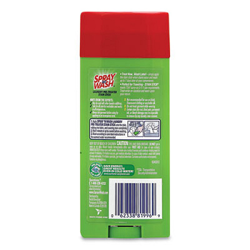 SPRAY n WASH Pre-Treat Stain Stick, White, 3 oz (81996)