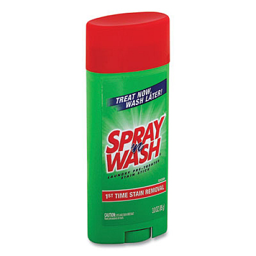 SPRAY n WASH Pre-Treat Stain Stick, White, 3 oz (81996)