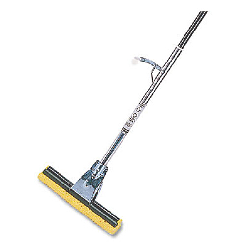 Rubbermaid Commercial Steel Sponge Mop, 12" Yellow Cellulose Sponge Head, Bronze Steel Handle (6435BZE)