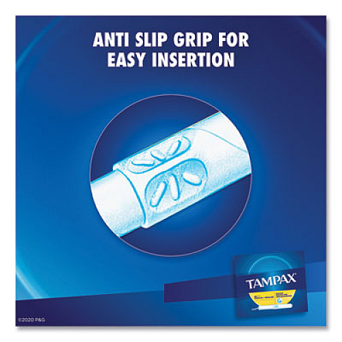 Tampax Tampons for Vending, Original, Regular Absorbency, 500/Carton (025001)