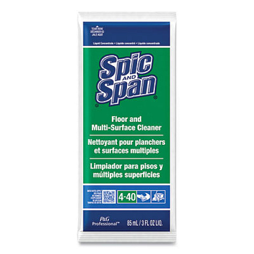 Spic and Span Liquid Floor Cleaner, 3 oz Packet, 45/Carton (02011)