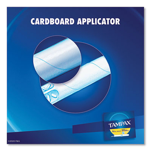Tampax Tampons for Vending, Original, Regular Absorbency, 500/Carton (025001)