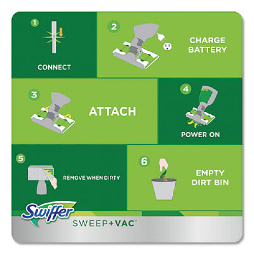 Swiffer Sweeper Vac Replacement Filter, 2 Filters/Pack, 8 Packs/Carton (99196)