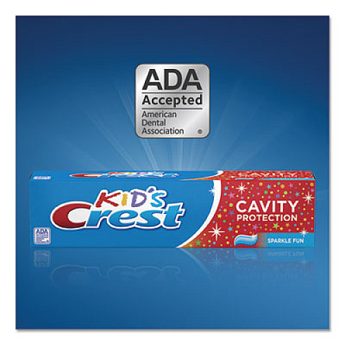 Crest Kids' Sparkle Toothpaste, Bubblegum Flavor, 0.85 oz Tube, 72/Carton (40159CT)