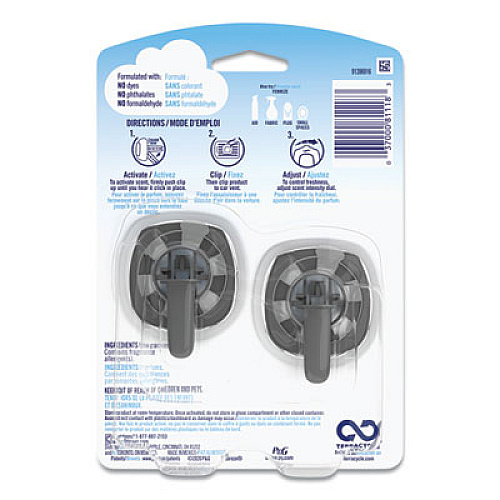 Febreze CAR Air Freshener, Hawaiian Aloha, 2 ml Clip, 2/Pack (94734PK)
