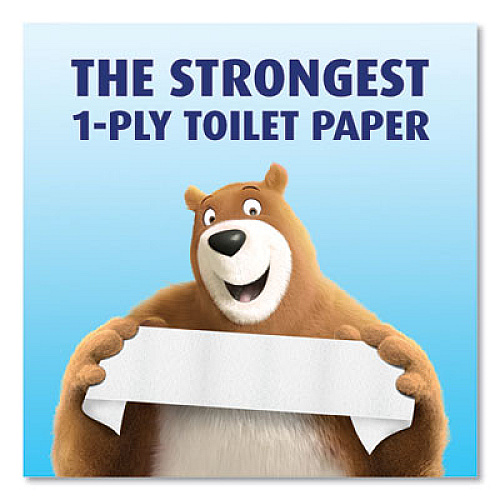 Charmin Essentials Strong Bathroom Tissue, Septic Safe, 1-Ply, White, 4 x 3.92, 451/Roll, 9 Roll/Pack, 4 Packs/Carton (97343)