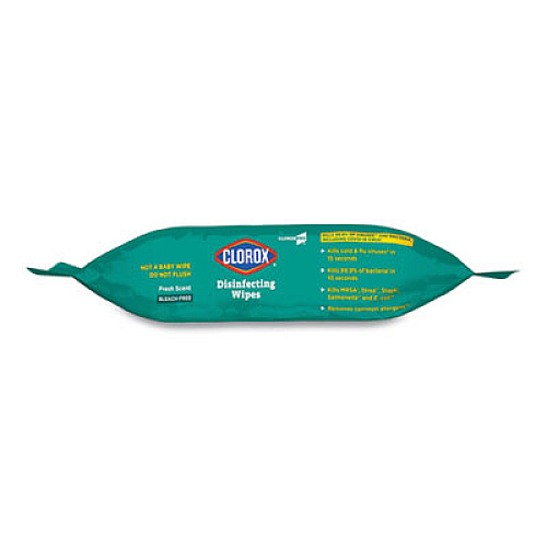 Clorox Disinfecting Wipes, On The Go Pack, Fresh Scent, 7.25 x 7, 70/Pack, 9 Packs/Carton (60034W)