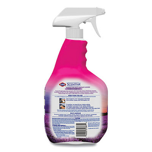 Clorox Scentiva Multi Surface Cleaner, Tuscan Lavender and Jasmine, 32oz, Spray Bottle (31387EA)