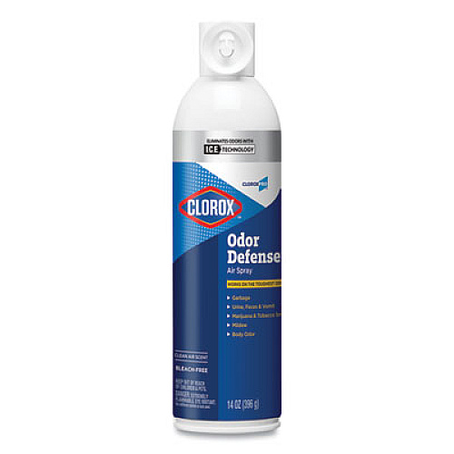 Clorox Commercial Solutions Odor Defense, Clean Air, 14 oz Aerosol Spray, 12/Carton (31711)