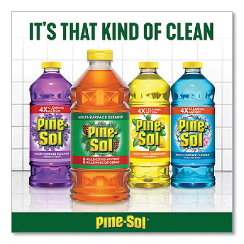 Pine-Sol Multi-Surface Cleaner, Lemon Fresh, 28 oz Bottle, 12/Carton (40187)