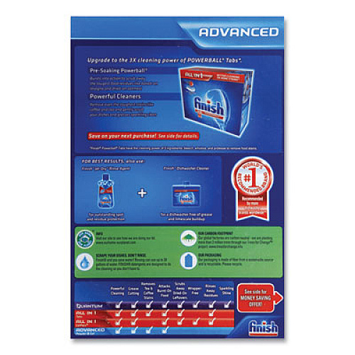 FINISH Automatic Dishwasher Detergent, Lemon Scent, Powder, 2.3 qt. Box, 6 Boxes/Ct (78234)