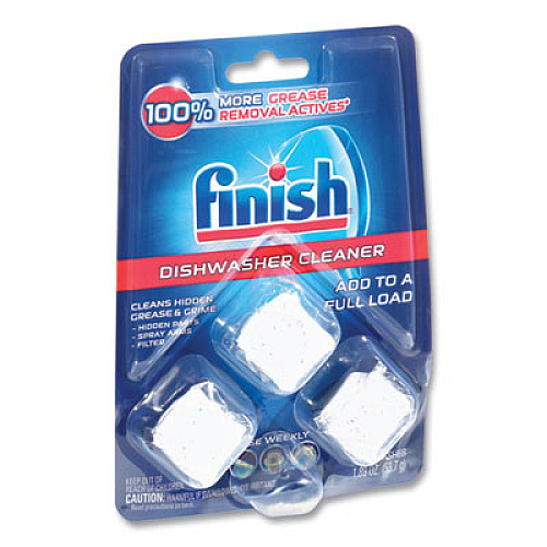 FINISH Dishwasher Cleaner Pouches, Original Scent, Pouch, 3 Tabs/Pack (98897PK)