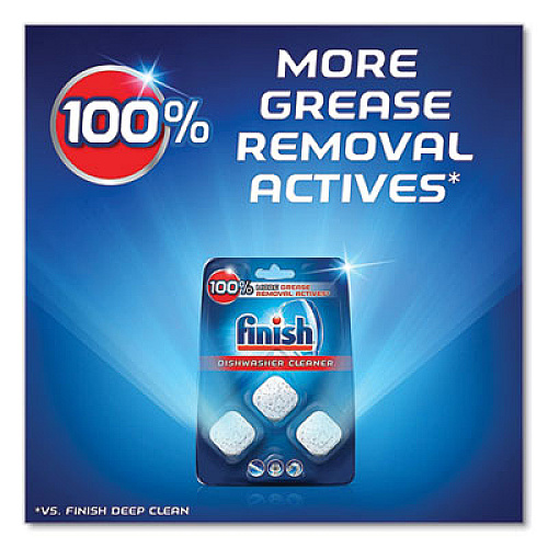 FINISH Dishwasher Cleaner Pouches, Original Scent, Pouch, 3 Tabs/Pack (98897PK)