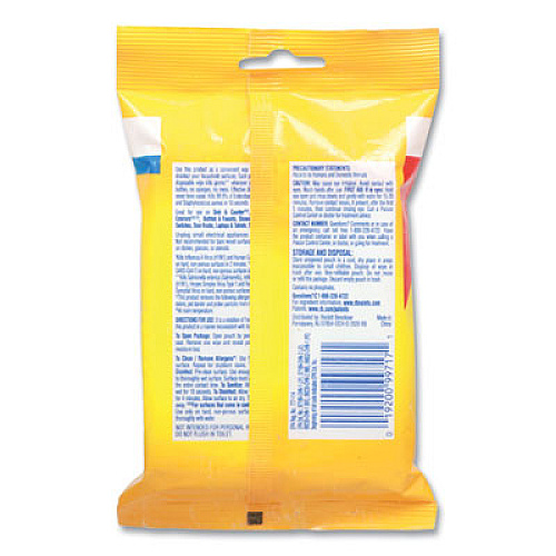 LYSOL Brand Disinfecting Wipes Flatpacks, 6.29 x 7.87, Lemon and Lime Blossom, 15 Wipes/Flat Pack, 48 Flat Packs/Carton (99717CT)