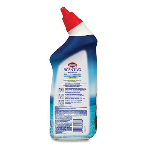 Clorox Scentiva Manual Toilet Bowl Cleaner, Pacific Breeze and Coconut, 24 oz Bottle (31788EA)