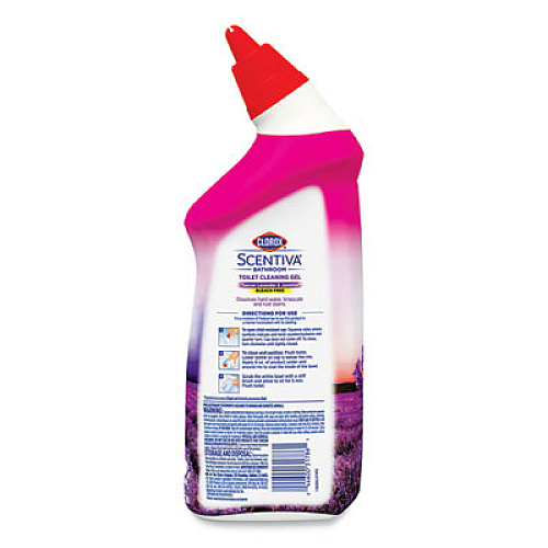 Clorox Scentiva Manual Toilet Bowl Cleaner, Tuscan Lavender and Jasmine, 24 oz Bottle (31786EA)