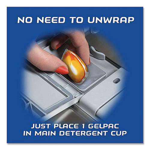 FINISH Dish Detergent Gelpacs, Orange Scent, 20 Gelpacs/Box, 8 Boxes/Carton (76491CT)