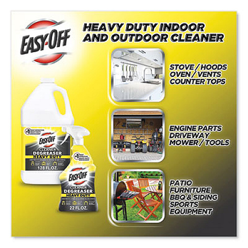 EASY-OFF HEAVY DUTY CLEANER DEGREASER, 128 OZ BOTTLE, 4/CARTON (99623)