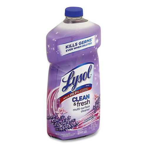 LYSOL Brand CLEAN AND FRESH MULTI-SURFACE CLEANER, LAVENDER AND ORCHID ESSENCE, 40 OZ BOTTLE, 9/CARTON (78631)