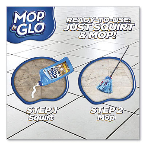 MOP & GLO Triple Action Floor Cleaner, Fresh Citrus Scent, 32 oz Bottle (89333CT)