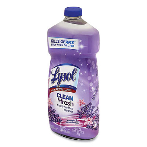 LYSOL Brand CLEAN AND FRESH MULTI-SURFACE CLEANER, LAVENDER AND ORCHID ESSENCE, 40 OZ BOTTLE, 9/CARTON (78631)