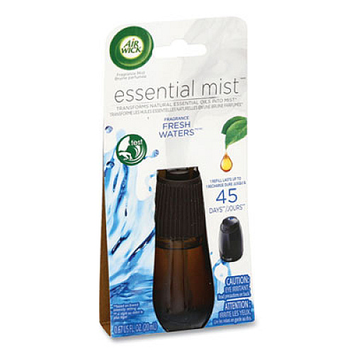 Air Wick Essential Mist Refill, Fresh Water Breeze, 0.67 oz Bottle, 6/Carton (98554)