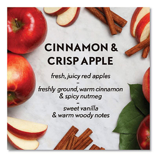 Air Wick Essential Mist Refill, Cinnamon and Crisp Apple, 0.67 oz Bottle, 6/Carton (98553)