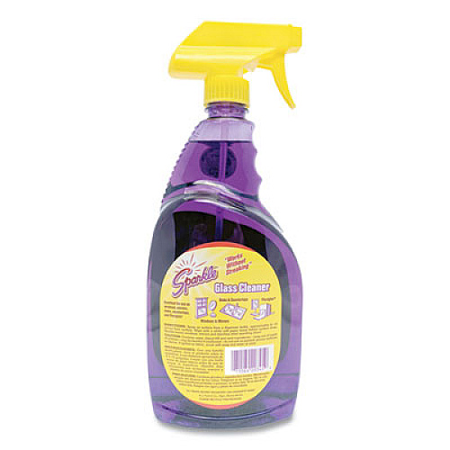 Sparkle Glass Cleaner, 33.8 oz Spray Bottle, 12/Carton (20345CT)