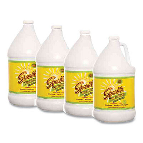 Sparkle Green Formula Glass Cleaner, 1 gal Refill Bottle (30500)