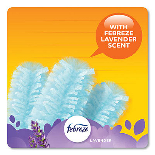 Swiffer Refill Dusters, Dust Lock Fiber, Light Blue, Lavender Vanilla Scent, 10/Box (21461BX)