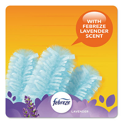 Swiffer Refill Dusters, DustLock Fiber, Light Blue, Lavender Vanilla Scent,10/Box,4 Boxes/Carton (21461CT)