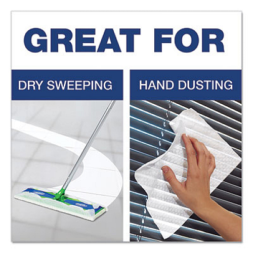 Swiffer Dry Refill Cloths, 10.63" x 8", White, 32/Box (33407BX)