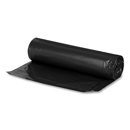 Boardwalk Repro Low-Density Can Liners, For Slim Jim Containers, 23 gal, 1 mil, 28 x 45, Clear, 15 Bags/Roll, 10 Rolls/Carton (BWKSJ2845C)