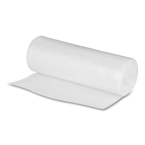 Boardwalk Repro Low-Density Can Liners, For Slim Jim Containers, 23 gal, 1 mil, 28 x 45, Clear, 15 Bags/Roll, 10 Rolls/Carton (BWKSJ2845C)
