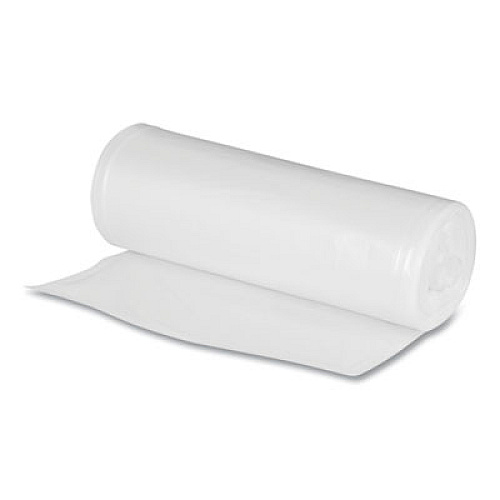 Boardwalk Repro Low-Density Can Liners, For Slim Jim Containers, 23 gal, 1 mil, 28 x 45, Black, 15 Bags/Roll, 10 Rolls/Carton (BWKSJ2845B)