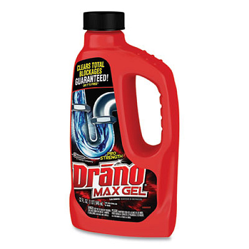 Drano Max Gel Clog Remover, 32 oz Bottle, 12/Carton (694768)