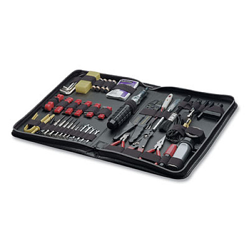 Fellowes 100-Piece Computer Tool Kit in Black Vinyl Zipper Case (49107)