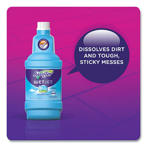 Swiffer WETJET SYSTEM CLEANING-SOLUTION REFILL, FRESH SCENT, 1.25 L BOTTLE, 4/CARTON (77810CT)