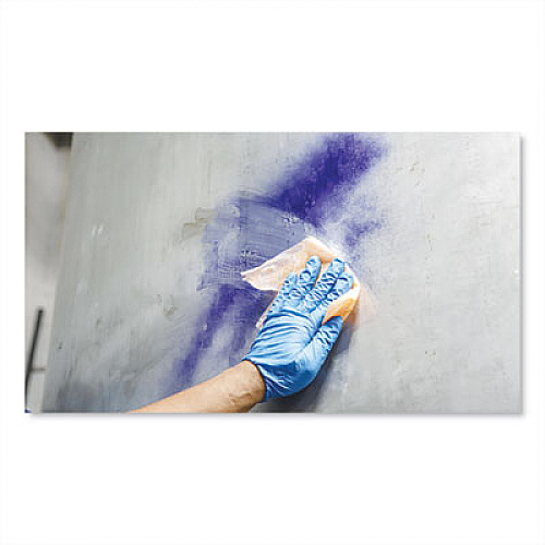 SCRUBS Graffiti and Spray Paint Remover Towels, Citrus, 10 x 12, Neutral Scent, White/Orange, 30/Canister, 6 Canisters/Carton (90130CT)