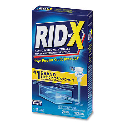 RID-X Septic System Treatment Concentrated Powder, 9.8 oz, 12/Carton (80306)
