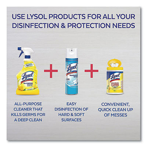 LYSOL Brand Ready-to-Use All-Purpose Cleaner, Mango and Hibiscus, 32 oz Spray Bottle, 9/Carton (98769)