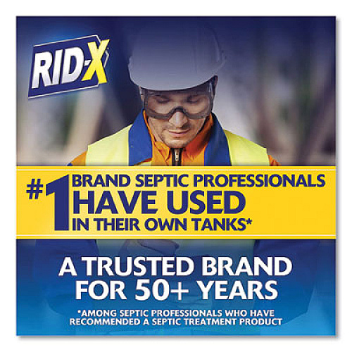 RID-X Septic System Treatment Concentrated Powder, 19.6 oz, 6/Carton (80307)