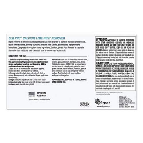 CLR PRO Calcium, Lime and Rust Remover, 1 gal Bottle (CL4PROEA)