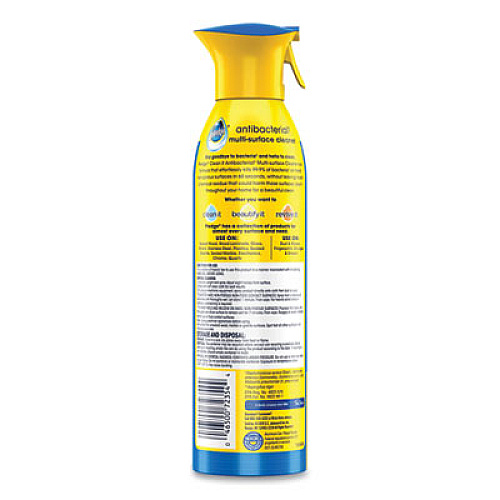 Pledge Multi Surface Antibacterial Everyday Cleaner, 9.7 oz Aerosol Spray (307951EA)