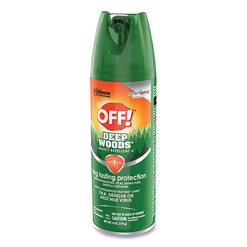 OFF! Deep Woods Insect Repellent, 6 oz Aerosol, 12/Carton (333242)