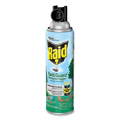 Raid Yard Guard Fogger, 16 oz, Aerosol, 12/Carton (617825)