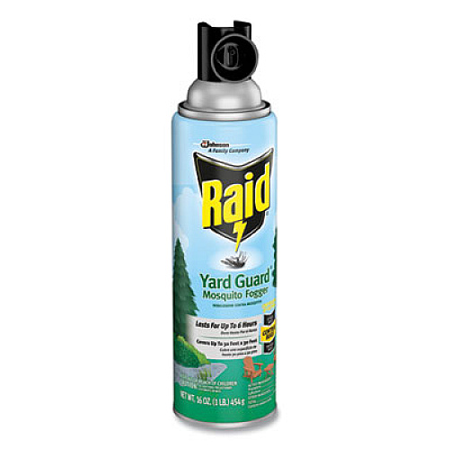 Raid Yard Guard Fogger, 16 oz, Aerosol, 12/Carton (617825)