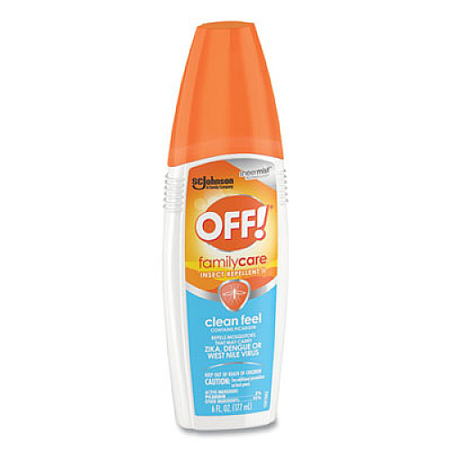 OFF! FamilyCare Clean Feel Spray Insect Repellent, 6 oz Spray Bottle, 12/Carton (629380)