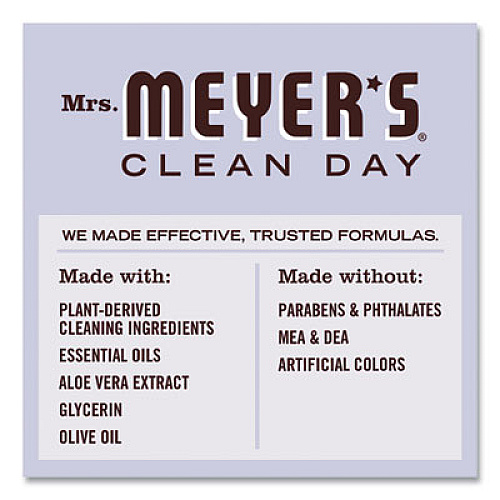 Mrs. Meyer's Clean Day Liquid Hand Soap Refill, Lavender Scent, 33 oz, 6/Carton (651318)
