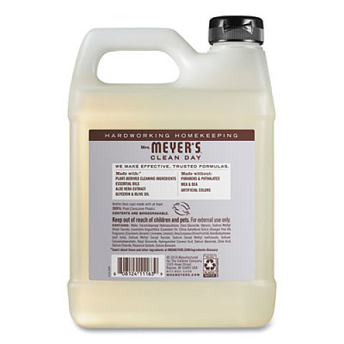 Mrs. Meyer's Clean Day Liquid Hand Soap Refill, Lavender Scent, 33 oz, 6/Carton (651318)